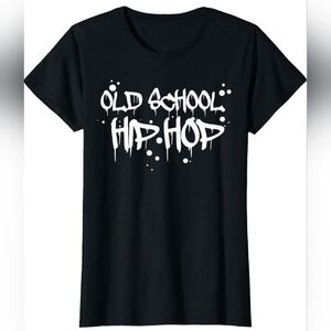 Graphic Tee Womens Large "Old School Hip Hop" Shirt. New!